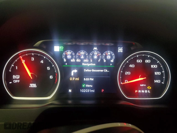 2019 Chevrolet Silverado 1500 High Country with VIN 1GCUYHED8KZ192187, listed as a Copart auction lot 71492894 with 102,031 mi miles and Clean Title. Bid and sale history available at carsss.com. Image 9.