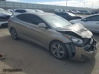 2015 Hyundai Elantra Limited with VIN 5NPDH4AE9FH578413, listed as a Copart auction lot 44243195 with 143,192 mi miles and Salvage Title. Bid and sale history available at carsss.com. Image 4.