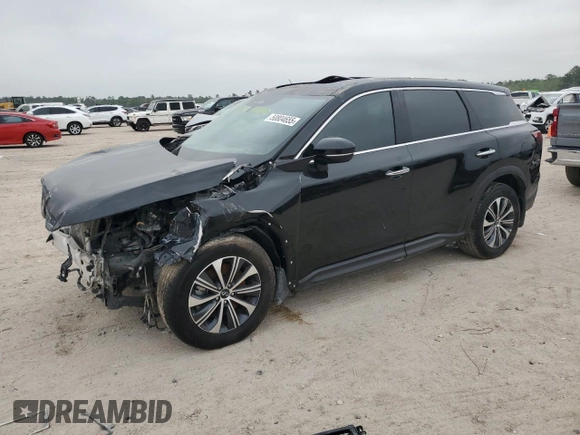 2024 Infiniti QX60 Pure with VIN 5N1DL1ES4RC340221, listed as a Copart auction lot 50804655 with 7,429 mi miles and Salvage title. Bid and sale history available at DreamBid. Image 1.
