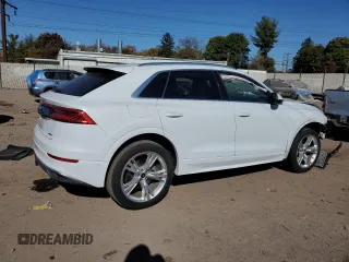 2021 Audi Q8 Premium Plus with VIN WA1BVAF16MD034467, listed as a Copart auction lot 76974524 with 38,272 mi miles and Salvage Title. Bid and sale history available at carsss.com. Image 3.