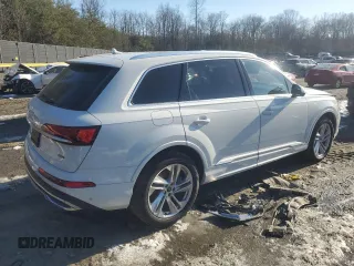 2021 Audi Q7 Premium Plus with VIN WA1LJAF76MD019892, listed as a Copart auction lot 87602805 with 42,407 mi miles and Salvage title. Bid and sale history available at DreamBid. Image 3.