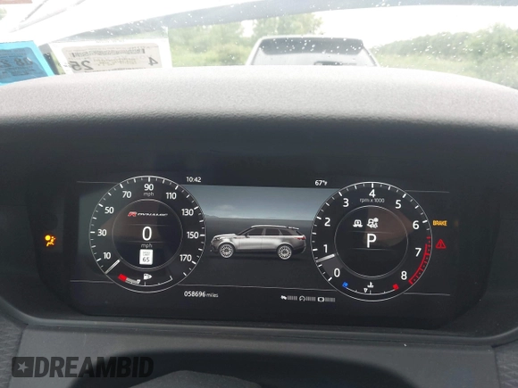 2018 Land Rover Range Rover Velar R-Dynamic SE with VIN SALYL2RV3JA762201, listed as a IAAI auction lot 42592429 with 58,696 mi miles and . Bid and sale history available at DreamBid. Image 7.