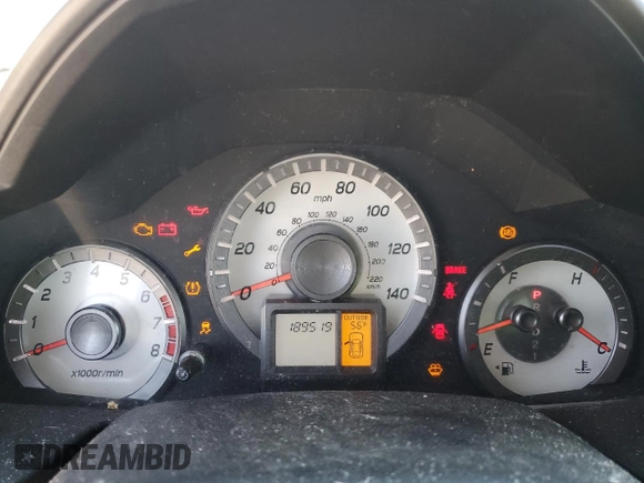 2012 Honda Pilot EX-L with VIN 5FNYF4H55CB047393, listed as a Copart auction lot 53814835 with 189,519 mi miles and Clean Title. Bid and sale history available at DreamBid. Image 9.