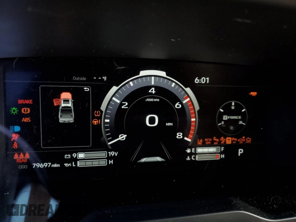 2022 Toyota Tundra 1794 Edition with VIN 5TFMA5DB0NX009609, listed as a Copart auction lot 86996704 with 79,697 mi miles and Salvage title. Bid and sale history available at DreamBid. Image 9.