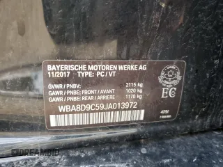 2018 BMW 3 Series 330i xDrive with VIN WBA8D9C59JA013972, listed as a Copart auction lot 54493575 with 102,841 mi miles and Clean title. Bid and sale history available at DreamBid. Image 13.