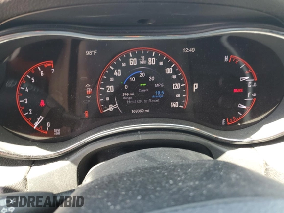 2014 Dodge Durango Limited with VIN 1C4RDHDG4EC494905, listed as a Copart auction lot 60565235 with 169,069 mi miles and Salvage title. Bid and sale history available at DreamBid. Image 9.