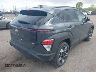 2024 Hyundai Kona SEL with VIN KM8HBCAB2RU118633, listed as a IAAI auction lot 42168891 with 37,432 mi miles and . Bid and sale history available at carsss.com. Image 4.