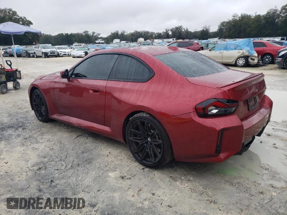 2025 BMW M2 with VIN 3MF23DM08S8F02990, listed as a Copart auction lot 46709765 with 4,373 mi miles and Salvage Title. Bid and sale history available at carsss.com. Image 2.