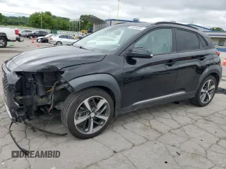 2020 Hyundai Kona Limited z VIN KM8K33A58LU447857, wystawiony jako Copart lot #56004095 z przebiegiem 49 537 mil mil oraz Szkoda całkowita • Salvage title. Historia ofert i sprzedaży dostępna na DreamBid. Obrazek 1.