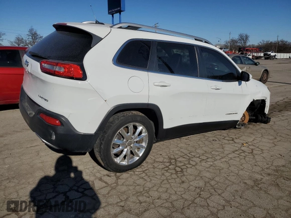 2014 Jeep Cherokee Limited с VIN 1C4PJMDB8EW193825, выставлен на аукционе Copart как лот 42161745 с пробегом 133 527 миль миль и На запчасти • Non repairable. История ставок и продаж доступна на DreamBid. Изображение 3.