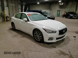 2017 Infiniti Q50 Signature Edition with VIN JN1EV7AP8HM742195, listed as a Copart auction lot 85845844 with 129,570 mi miles and Salvage title. Bid and sale history available at DreamBid. Image 13.