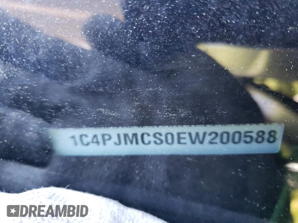 2014 Jeep Cherokee Latitude with VIN 1C4PJMCS0EW200588, listed as a Copart auction lot 54171255 with 196,247 mi miles and Salvage Title. Bid and sale history available at DreamBid. Image 13.
