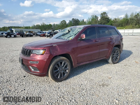 2018 Jeep Grand Cherokee High Altitude with VIN 1C4RJFCG8JC503940, listed as a Copart auction lot 52899975 with 75,514 mi miles and Salvage Title. Bid and sale history available at carsss.com. Image 1.