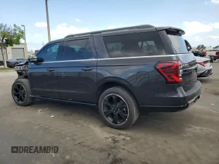 2024 Ford Expedition Max Limited с VIN 1FMJK1K81REA79570, выставлен на аукционе Copart как лот 57052925 с пробегом 11 381 миль миль и Списание • Salvage title. История ставок и продаж доступна на DreamBid. Изображение 2.