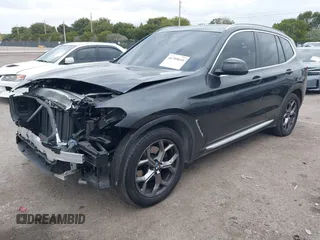 2023 BMW X3 sDrive30i with VIN 5UX43DP09P9R23362, listed as a IAAI auction lot 41709641 with 30,696 mi miles and . Bid and sale history available at DreamBid. Image 2.