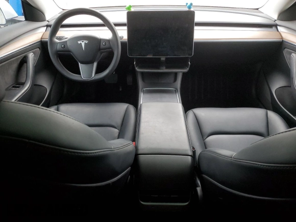 2023 Tesla Model 3 with VIN 5YJ3E1EA3PF572763, listed as a Copart auction lot 43846255 with 0 mi miles and Salvage Title. Bid and sale history available at carsss.com. Image 8.