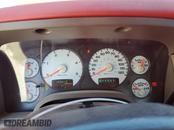2003 Dodge Ram 2500 ST with VIN 3D7KU28C83G843344, listed as a Copart auction lot 43258595 with 145,013 mi miles and Salvage Title. Bid and sale history available at carsss.com. Image 9.