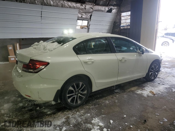 2015 Honda Civic EX with VIN 19XFB2F84FE219279, listed as a Copart auction lot 46020805 with 117,432 mi miles and Salvage Title. Bid and sale history available at carsss.com. Image 3.