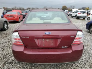 2008 Ford Taurus SEL with VIN 1FAHP24W48G124354, listed as a Copart auction lot 80499924 with 0 mi miles and Salvage Title. Bid and sale history available at carsss.com. Image 6.