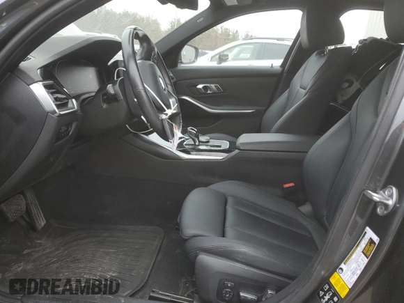 2019 BMW 3 Series 330i xDrive with VIN WBA5R7C54KAJ78726, listed as a Copart auction lot 49688165 with 51,481 mi miles and Salvage Title. Bid and sale history available at carsss.com. Image 7.