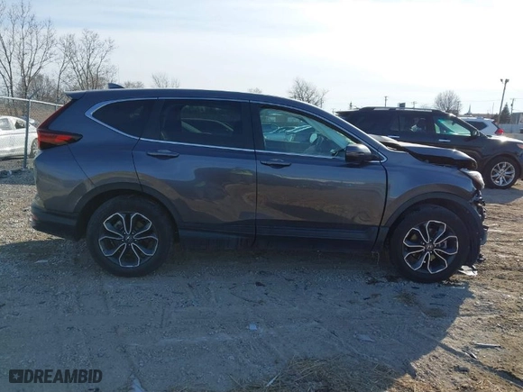 2021 Honda CR-V EX with VIN 5J6RW2H55ML002214, listed as a IAAI auction lot 41544996 with 45,498 mi miles. Bid and sale history available at carsss.com. Image 14.