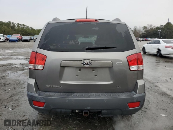 2009 Kia Borrego EX with VIN KNDJJ741395021261, listed as a Copart auction lot 87627165 with 270,855 mi miles and Salvage Title. Bid and sale history available at DreamBid. Image 6.