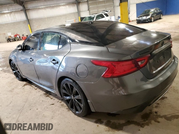 2017 Nissan Maxima SV with VIN 1N4AA6AP0HC383003, listed as a Copart auction lot 58060855 with 123,990 mi miles and Salvage title. Bid and sale history available at DreamBid. Image 2.