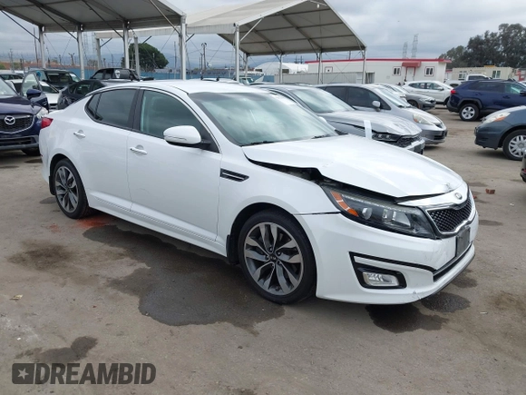 2015 Kia Optima SX with VIN 5XXGR4A70FG490244, listed as a IAAI auction lot 42076958 with 140,820 mi miles and . Bid and sale history available at DreamBid. Image 1.