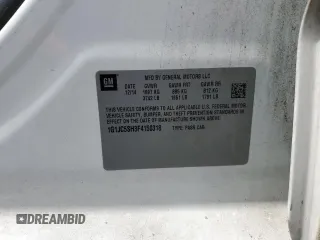 2015 Chevrolet Sonic LT with VIN 1G1JC5SH3F4150318, listed as a Copart auction lot 53275075 with 117,402 mi miles and Salvage Title. Bid and sale history available at DreamBid. Image 12.