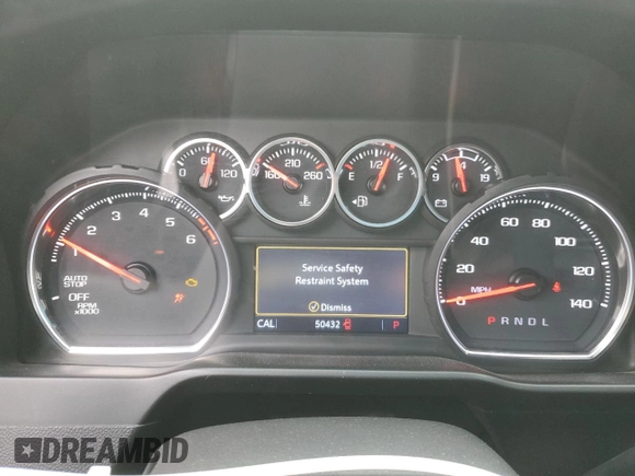 2021 Chevrolet Silverado 1500 RST with VIN 3GCPWDED1MG367670, listed as a Copart auction lot 53857805 with 50,432 mi miles and Salvage Title. Bid and sale history available at carsss.com. Image 9.