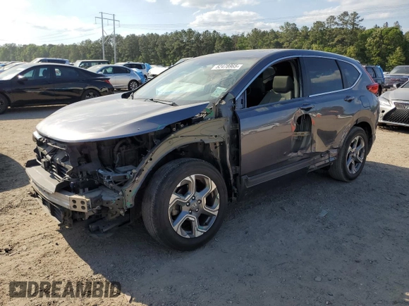 2017 Honda CR-V EX-L with VIN 7FARW1H84HE000445, listed as a Copart auction lot 52478965 with 155,412 mi miles and Salvage Title. Bid and sale history available at carsss.com. Image 1.