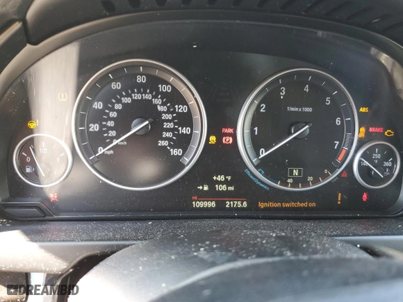 2016 BMW X5 xDrive35i with VIN 5UXKR0C53G0S87946, listed as a Copart auction lot 47528825 with 109,996 mi miles and Salvage Title. Bid and sale history available at carsss.com. Image 9.