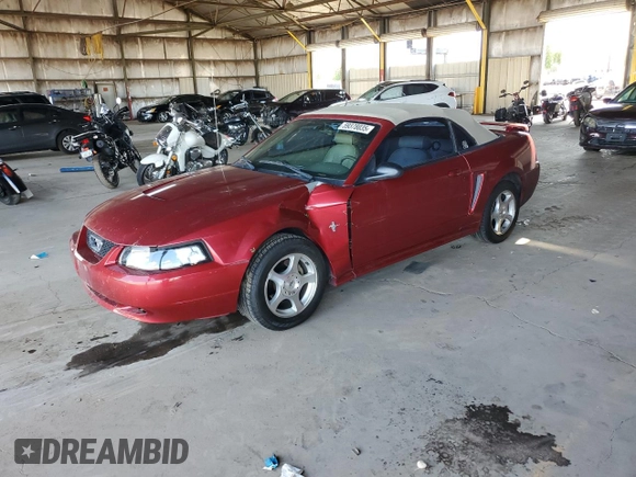 2003 Ford Mustang Deluxe with VIN 1FAFP44493F407753, listed as a Copart auction lot 59378035 with 131,050 mi miles and Salvage title. Bid and sale history available at DreamBid. Image 1.