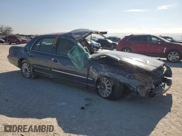 2009 Mercury Grand Marquis LS with VIN 2MEHM75V39X609343, listed as a Copart auction lot 87312744 with Not Provided miles and Non Repairable. Bid and sale history available at DreamBid. Image 4.