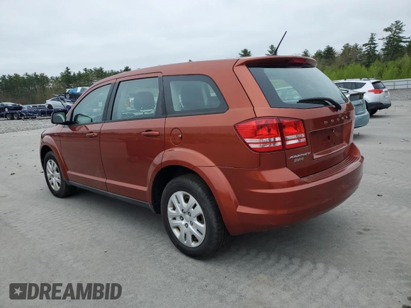 2014 Dodge Journey American Value with VIN 3C4PDCAB7ET102555, listed as a Copart auction lot 56461465 with 91,935 mi miles and Clean title. Bid and sale history available at DreamBid. Image 2.