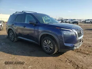 2022 Nissan Pathfinder SV with VIN 5N1DR3BA8NC231583, listed as a Copart auction lot 46873095 with 46,996 mi miles and Salvage title. Bid and sale history available at DreamBid. Image 12.