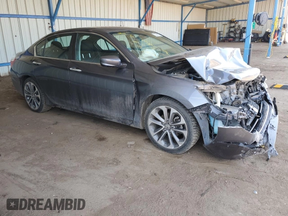 2013 Honda Accord Sport with VIN 1HGCR2F52DA273461, listed as a Copart auction lot 52364325 with 92,577 mi miles and Salvage Title. Bid and sale history available at DreamBid. Image 4.