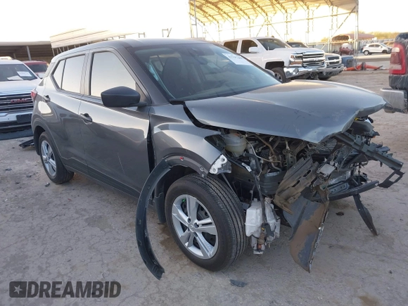 2024 Nissan Kicks S with VIN 3N1CP5BV8RL594399, listed as a IAAI auction lot 41797405 with 4,596 mi miles. Bid and sale history available at carsss.com. Image 1.