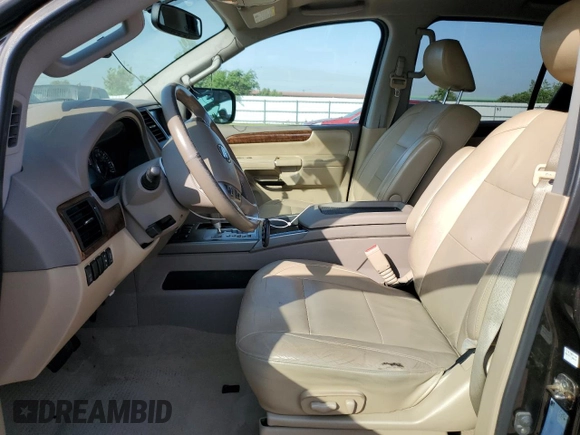 2013 Nissan Armada SL z VIN 5N1BA0ND1DN605912, wystawiony jako Copart lot #53389245 z przebiegiem 165 715 mil mil oraz Szkoda całkowita • Salvage title. Historia ofert i sprzedaży dostępna na DreamBid. Obrazek 7.