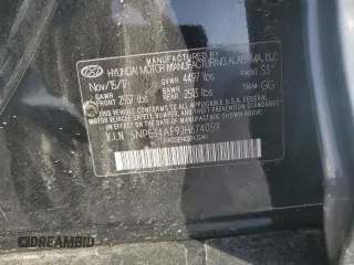 2018 Hyundai Sonata Sport Plus with VIN 5NPE34AF9JH674059, listed as a Copart auction lot 42118585 with 103,576 mi miles and Salvage Title. Bid and sale history available at DreamBid. Image 12.