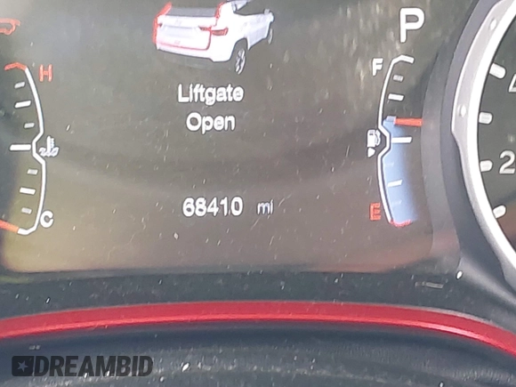 2018 Jeep Compass Trailhawk with VIN 3C4NJDDB6JT501744, listed as a IAAI auction lot 41727027 with 68,410 mi miles and . Bid and sale history available at carsss.com. Image 16.