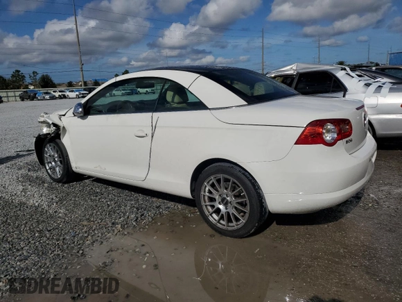 2007 Volkswagen Eos 2.0T with VIN WVWDA71F17V029238, listed as a Copart auction lot 85494274 with 98,674 mi miles and Salvage Title. Bid and sale history available at DreamBid. Image 2.