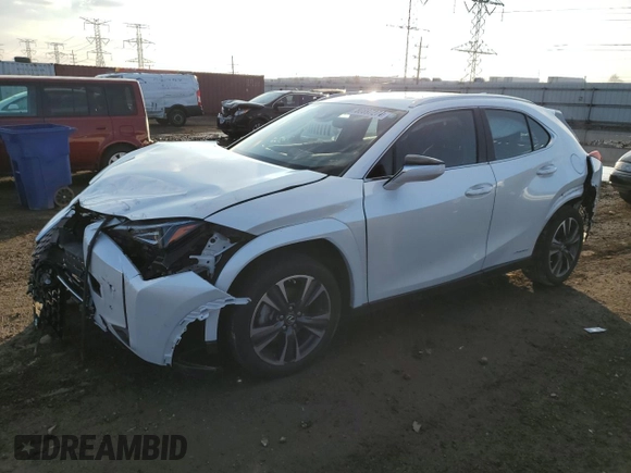 2022 Lexus UX 250h с VIN JTHP9JBH2N2057808, выставлен на аукционе Copart как лот 80897274 с пробегом 22 515 миль миль и Списание • Salvage title. История ставок и продаж доступна на DreamBid. Изображение 1.