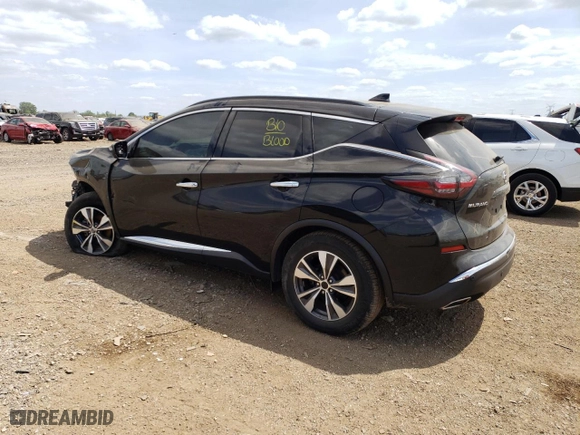 2020 Nissan Murano SV with VIN 5N1AZ2BS8LN141535, listed as a Copart auction lot 41480255 with 70,918 mi miles and Salvage Title. Bid and sale history available at carsss.com. Image 2.