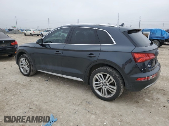 2018 Audi Q5 Premium Plus with VIN WA1BNAFY4J2208198, listed as a Copart auction lot 47483275 with 82,091 mi miles and Salvage Title. Bid and sale history available at DreamBid. Image 2.