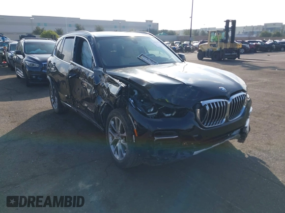 2022 BMW X5 sDrive40i with VIN 5UXCR4C02N9N19154, listed as a IAAI auction lot 41614568 with 1 mi miles. Bid and sale history available at carsss.com. Image 1.