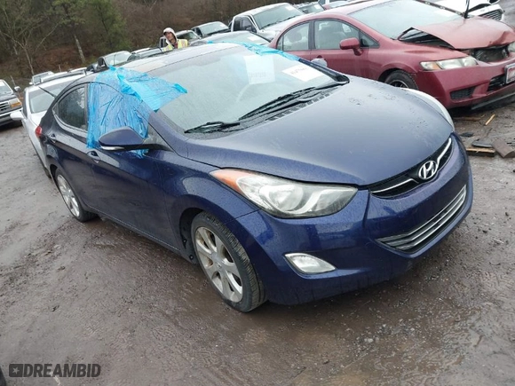 2012 Hyundai Elantra GLS with VIN 5NPDH4AE6CH098292, listed as a IAAI auction lot 41475661 with 94,083 mi miles. Bid and sale history available at carsss.com. Image 1.