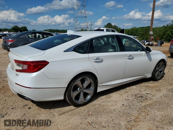 2018 Honda Accord Touring z VIN 1HGCV1F93JA068431, wystawiony jako Copart lot #56170905 z przebiegiem 125 625 mil mil oraz Szkoda całkowita • Salvage title. Historia ofert i sprzedaży dostępna na DreamBid. Obrazek 3.