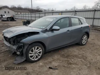 2013 Mazda 3 i Touring with VIN JM1BL1L83D1712686, listed as a Copart auction lot 46479425 with 188,740 mi miles and Salvage title. Bid and sale history available at DreamBid. Image 1.