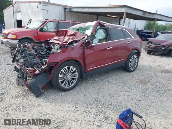 2017 Cadillac XT5 Premium Luxury AWD with VIN 1GYKNERS6HZ297417, listed as a IAAI auction lot 42098439 with 1 mi miles. Bid and sale history available at carsss.com. Image 2.
